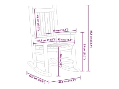 Discount vidaxl Cadeiras de baloiço infantis 2 pcs álamo maciço Branco