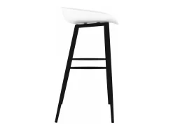 Banco|vidaxl Cadeiras de bar 4 pcs Branco