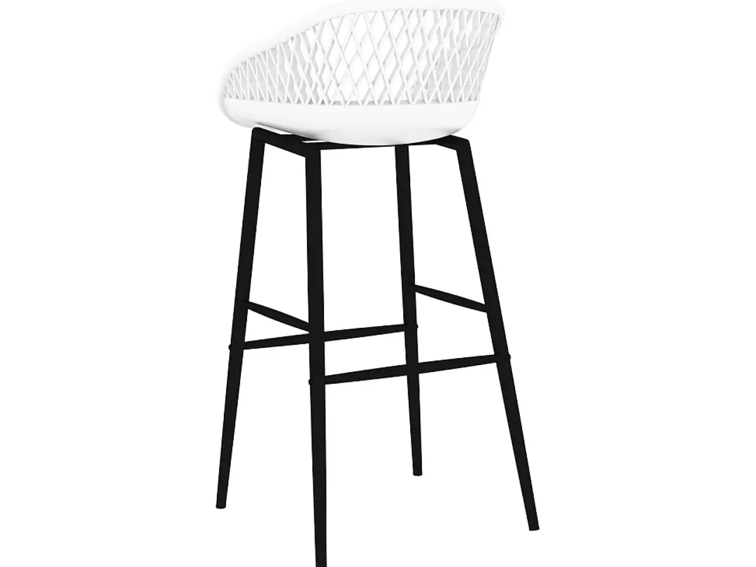 Clearance Cadeiras de bar 4 pcs PT842151 Branco