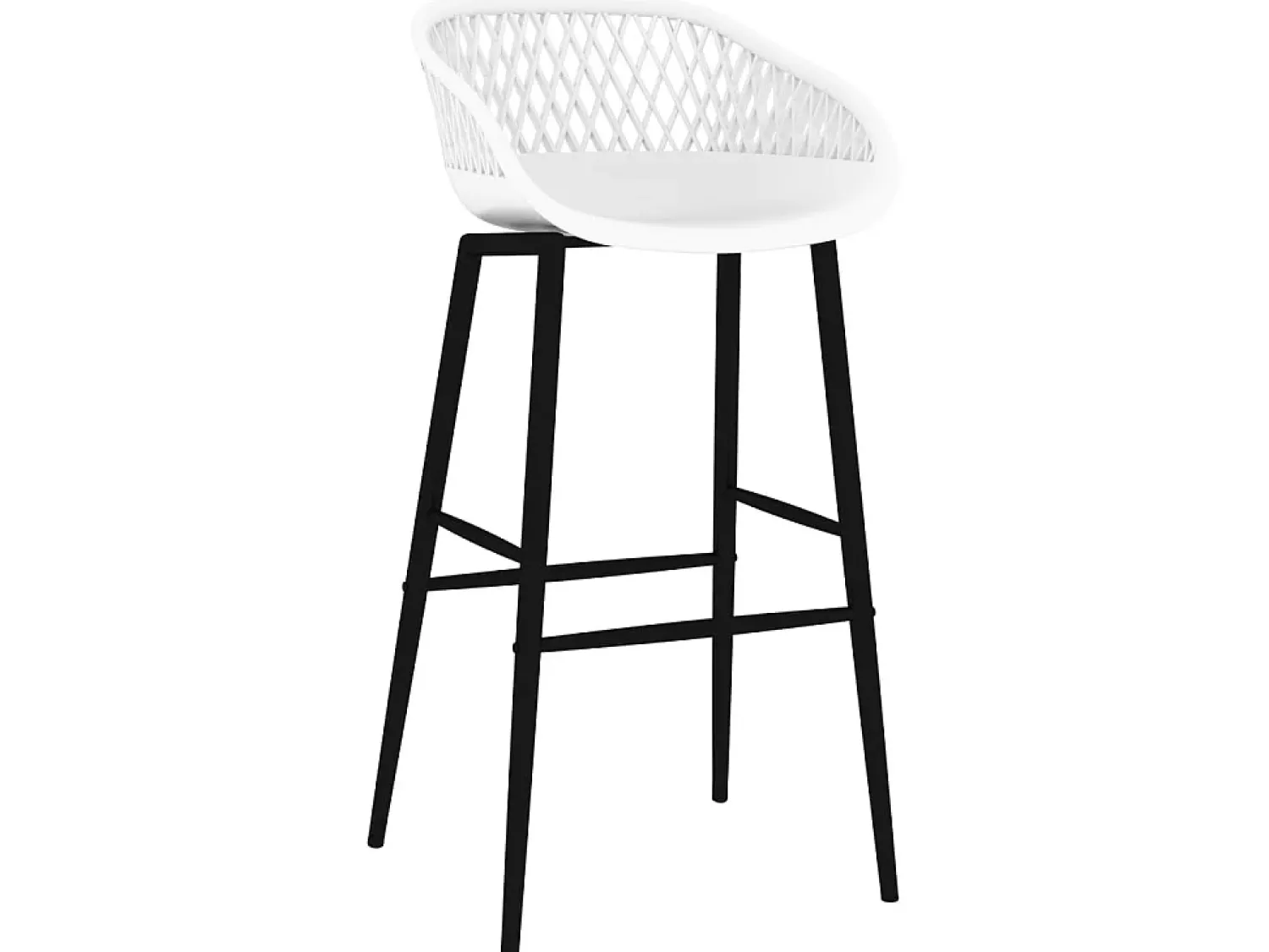 Clearance Cadeiras de bar 4 pcs PT842151 Branco