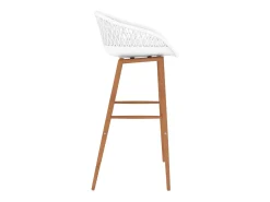 Banco*vidaxl Cadeiras de bar 2 pcs Branco