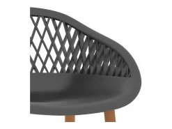 Online vidaxl Cadeiras de bar 2 pcs Cinzento
