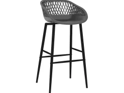 Banco* Cadeiras de bar 4 pcs PT661451 Cinzento