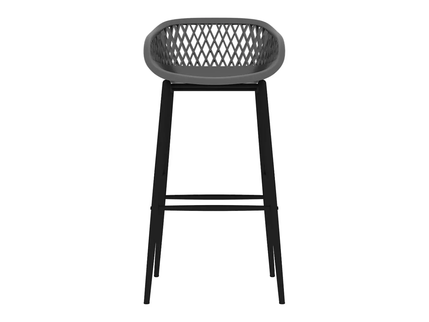 Banco* Cadeiras de bar 4 pcs PT661451 Cinzento
