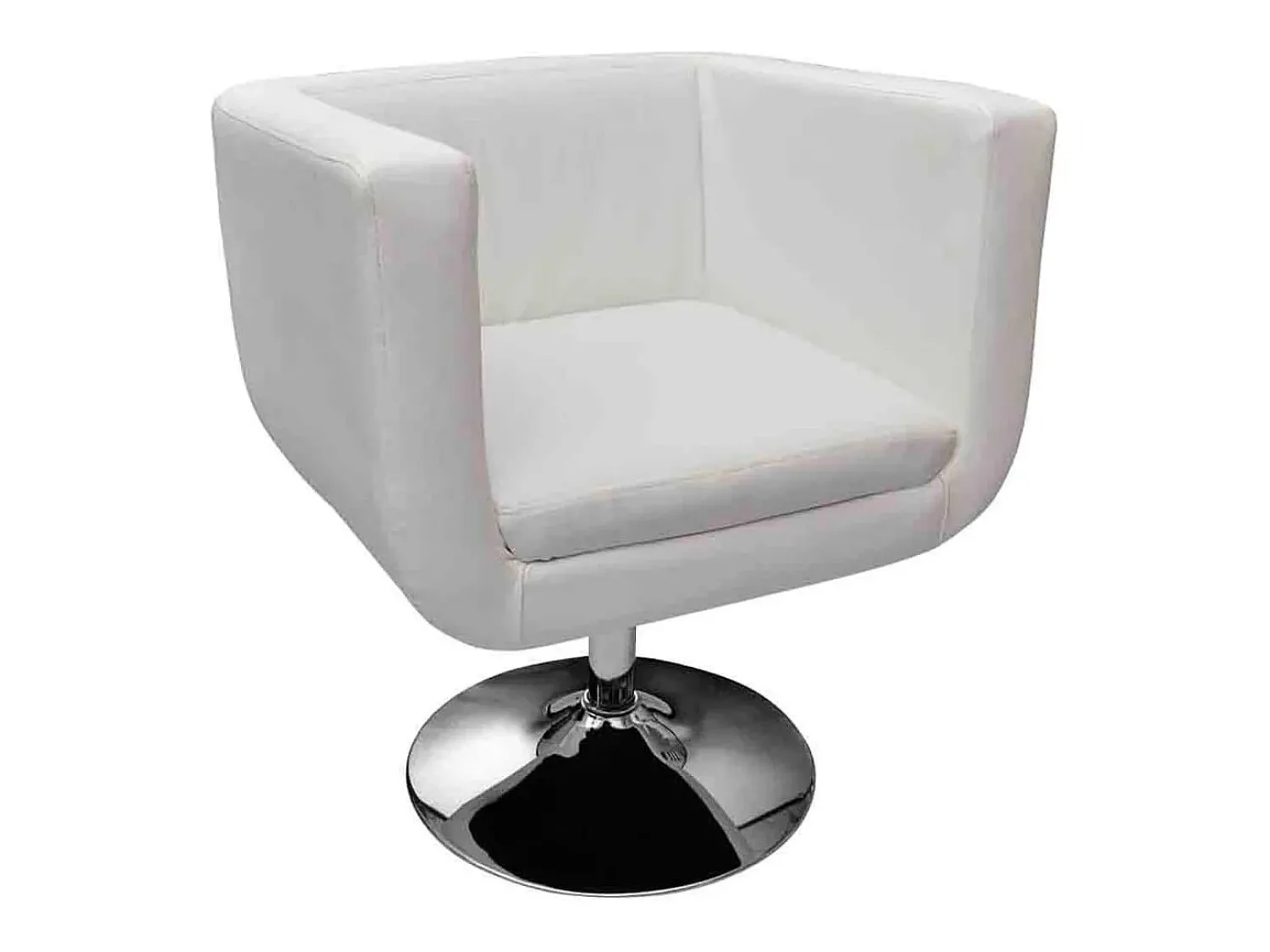 Poltrona* Cadeiras de bar 2 pcs couro artificial SHL424901 Branco