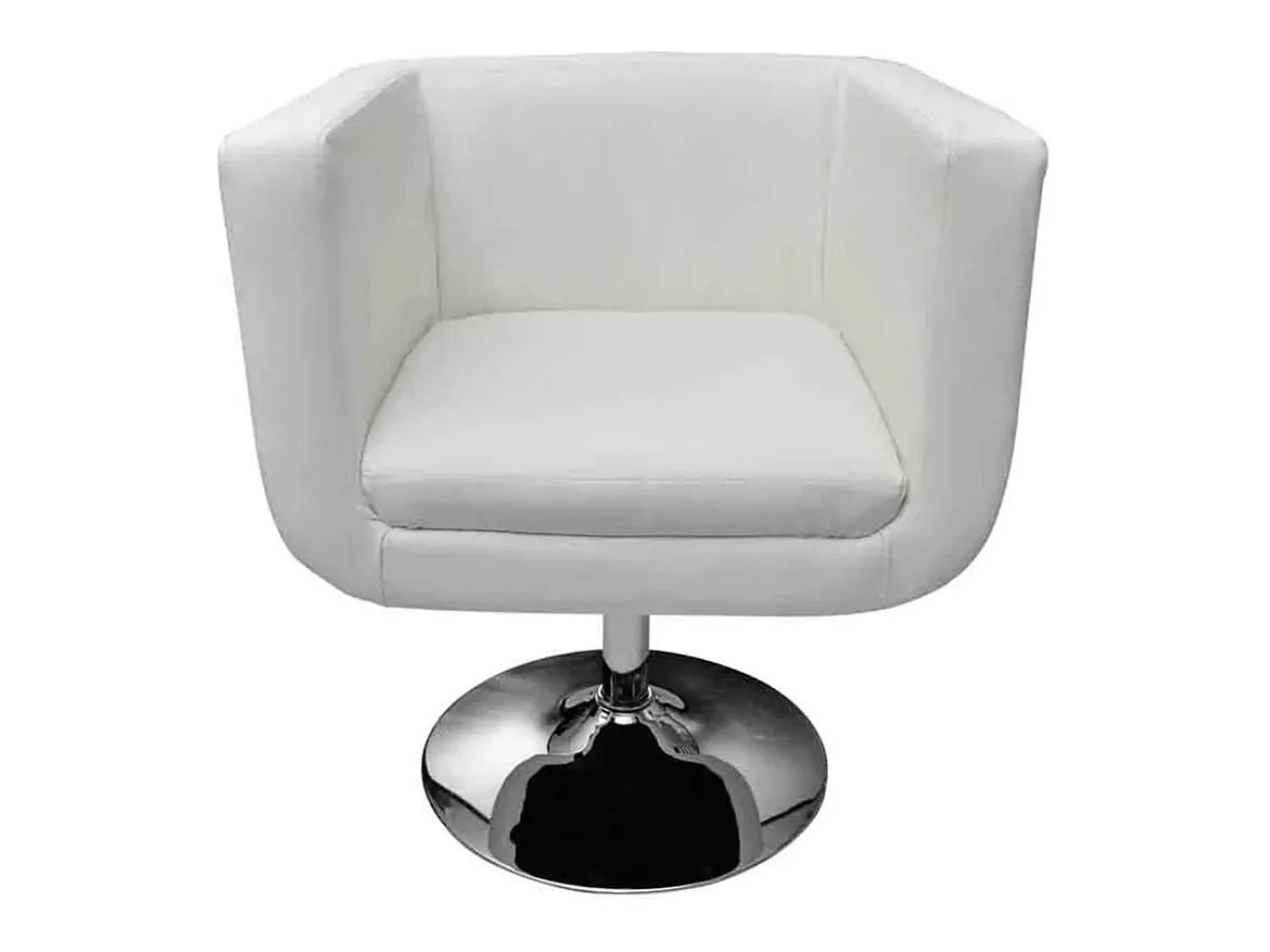 Poltrona* Cadeiras de bar 2 pcs couro artificial SHL424901 Branco