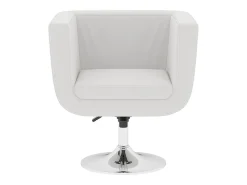 Poltrona|vidaxl Cadeiras de bar 2 pcs couro artificial Branco