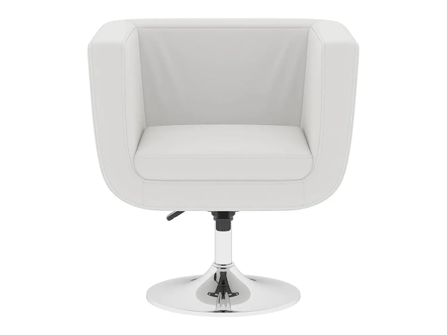 Poltrona|vidaxl Cadeiras de bar 2 pcs couro artificial Branco