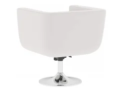 Poltrona|vidaxl Cadeiras de bar 2 pcs couro artificial Branco