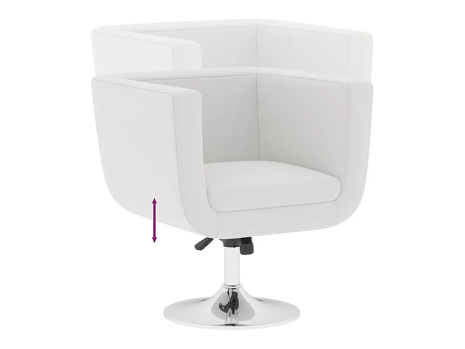 Poltrona|vidaxl Cadeiras de bar 2 pcs couro artificial Branco