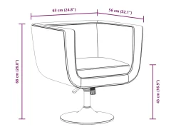 Poltrona|vidaxl Cadeiras de bar 2 pcs couro artificial Preto