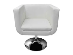 Banco| Cadeiras de bar 2 pcs couro artificial PT740522 Branco
