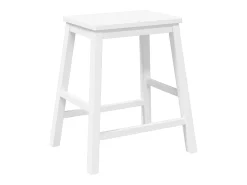Banco*vidaxl Cadeiras de bar 2 pcs madeira de seringueira maciça branco Castanho