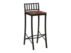 Outlet Cadeiras de bar 2 pcs madeira recuperada maciça PT159792 Multicor