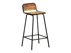 Hot vidaxl Cadeiras de bar 2 pcs madeira de mangueira maciça Castanho