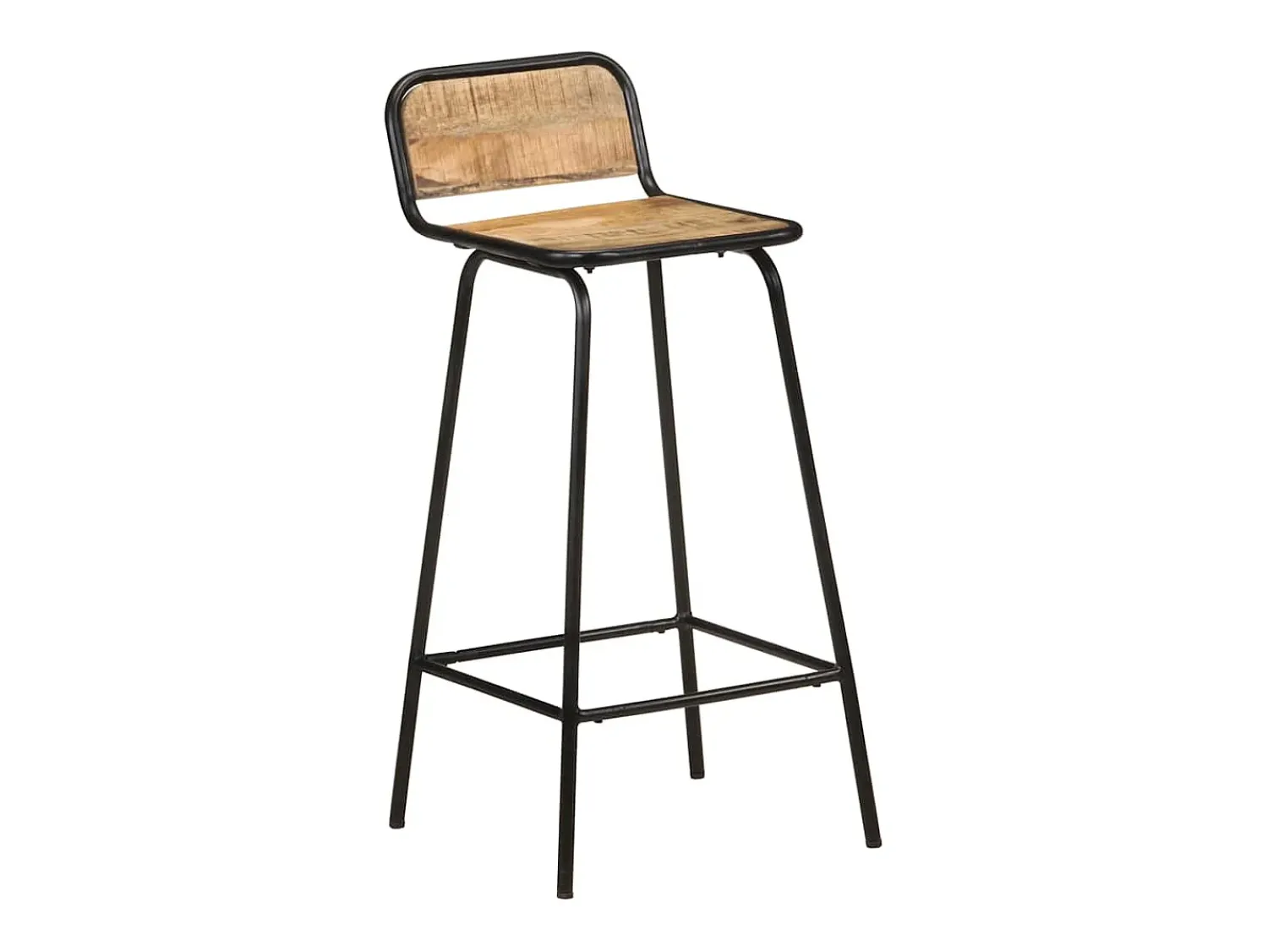 Hot vidaxl Cadeiras de bar 2 pcs madeira de mangueira maciça Castanho