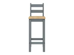 Banco| Cadeiras de bar 2 pcs madeira de pinho maciça PT276612 Cinzento