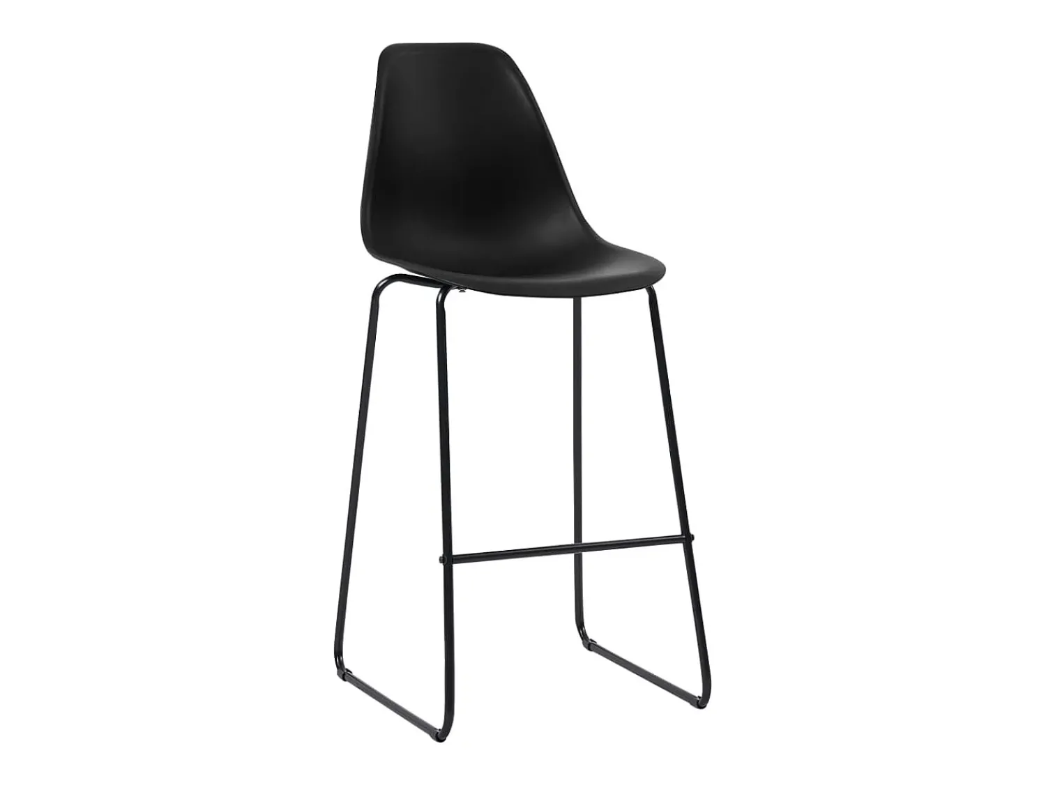 Banco| Cadeiras de bar 4 pcs plástico PT260201 Preto