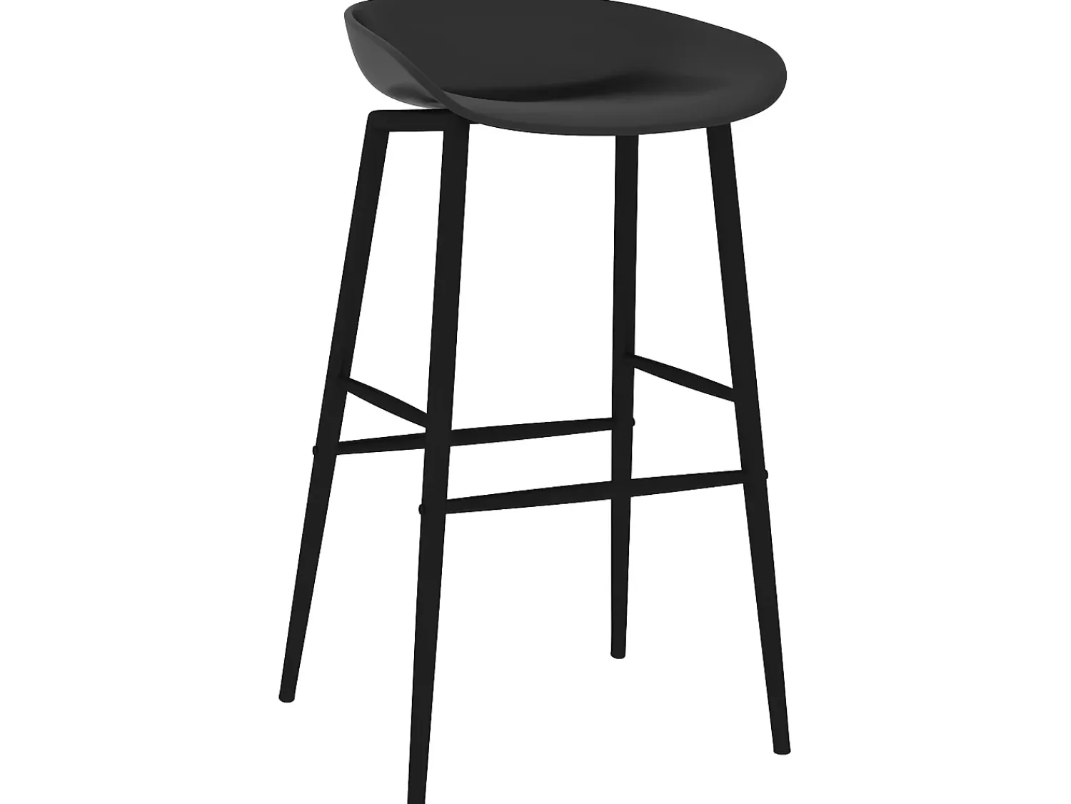 Banco* Cadeiras de bar 4 pcs PT731349 Preto