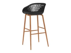 Banco|vidaxl Cadeiras de bar 4 pcs Preto