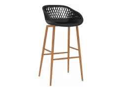 Banco|vidaxl Cadeiras de bar 4 pcs Preto
