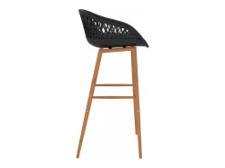 vidaxl Cadeiras de bar 2 pcs Preto