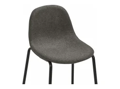 vidaxl Cadeiras de bar 4 pcs tecido -escuro^ Banco