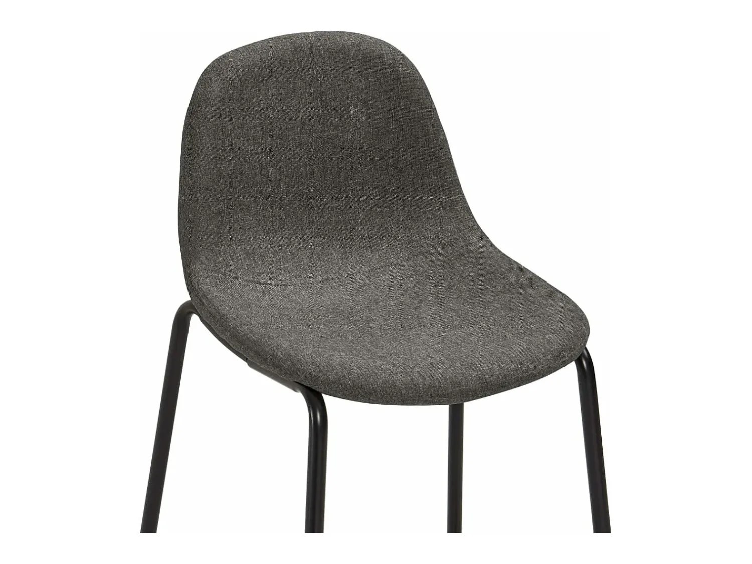 vidaxl Cadeiras de bar 4 pcs tecido -escuro^ Banco