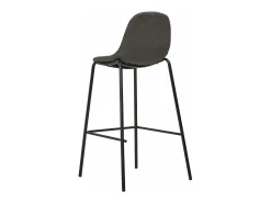 vidaxl Cadeiras de bar 4 pcs tecido -escuro^ Banco