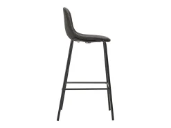 vidaxl Cadeiras de bar 4 pcs tecido -escuro^ Banco