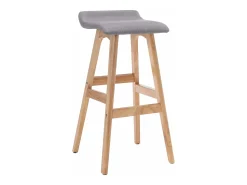 Banco| Cadeiras de bar 2 pcs tecido -claro PT752568 Cinzento