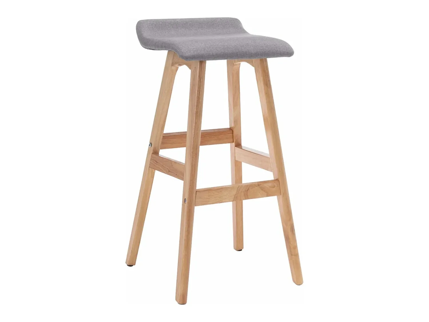 Banco| Cadeiras de bar 2 pcs tecido -claro PT752568 Cinzento