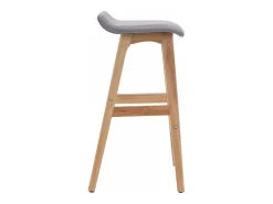 Banco| Cadeiras de bar 2 pcs tecido -claro PT752568 Cinzento