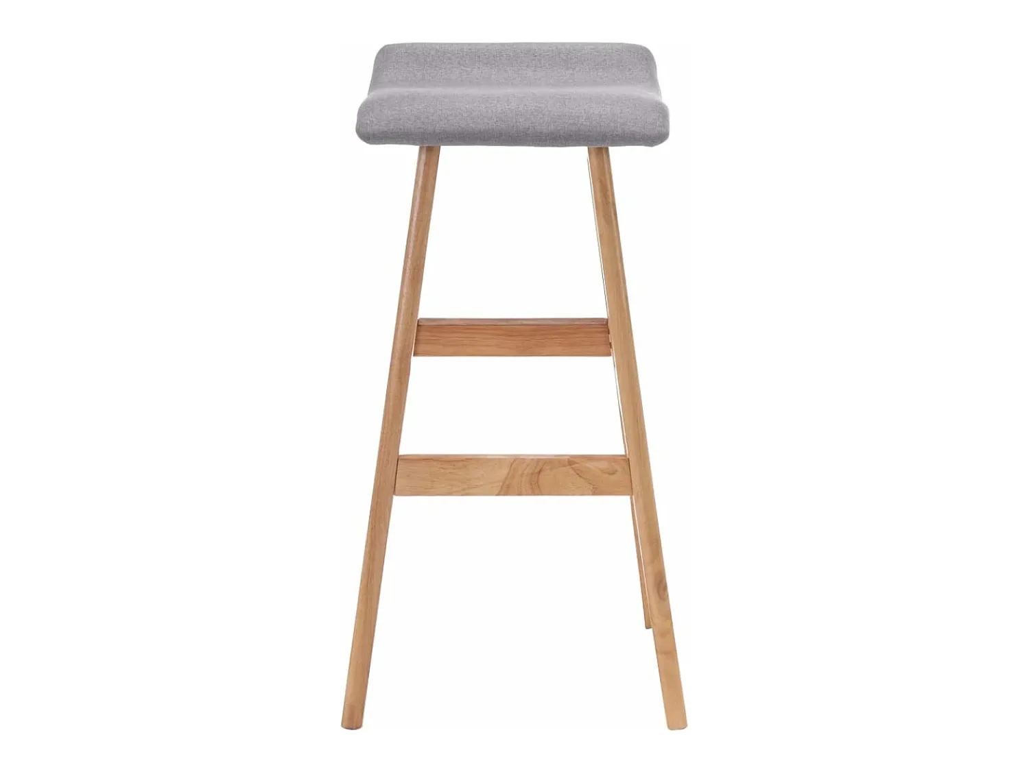 Banco| Cadeiras de bar 2 pcs tecido -claro PT752568 Cinzento