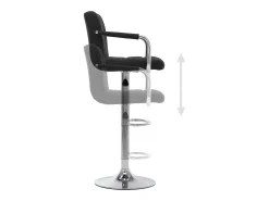 vidaxl Cadeiras de bar 2 pcs tecido^ Banco