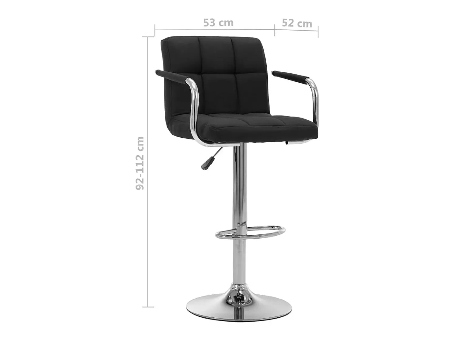 vidaxl Cadeiras de bar 2 pcs tecido^ Banco