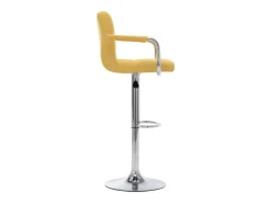 Banco|vidaxl Cadeiras de bar 2 pcs tecido Amarelo
