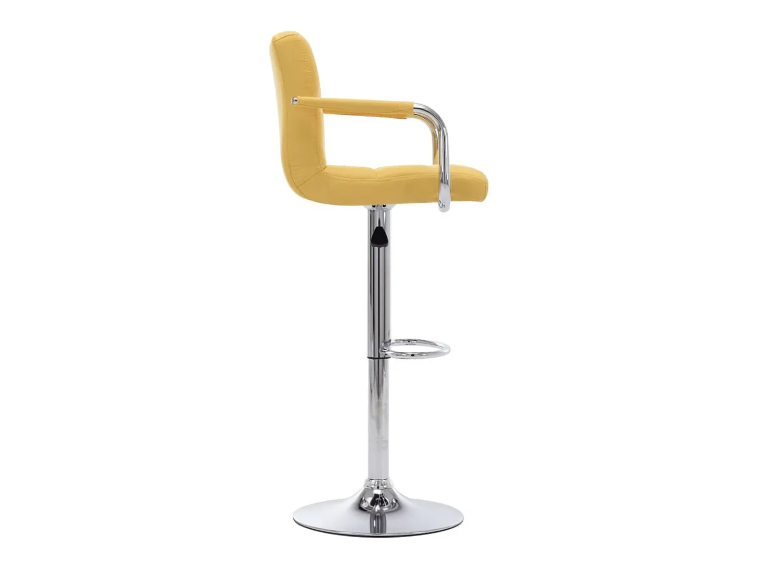 Banco|vidaxl Cadeiras de bar 2 pcs tecido Amarelo