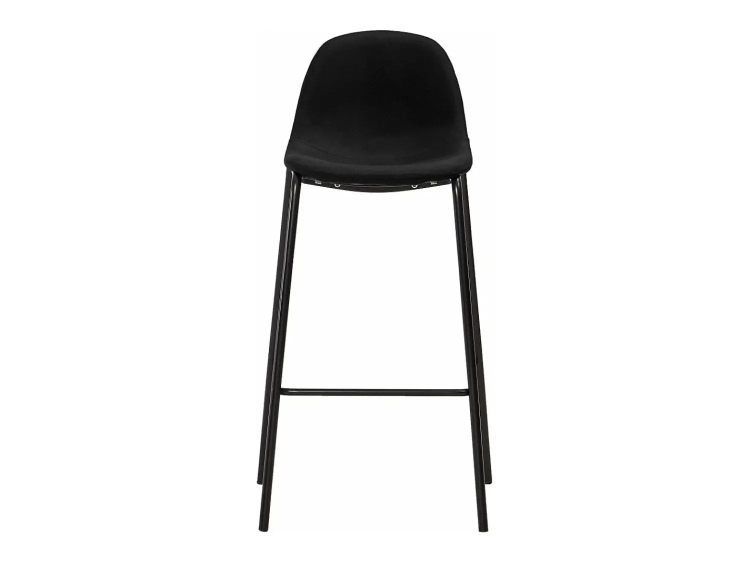 Banco* Cadeiras de bar 4 pcs tecido PT919925 Preto