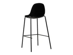 Banco* Cadeiras de bar 4 pcs tecido PT919925 Preto