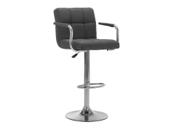 Banco* Cadeiras de bar 2 pcs tecido -escuro PT286990 Cinzento