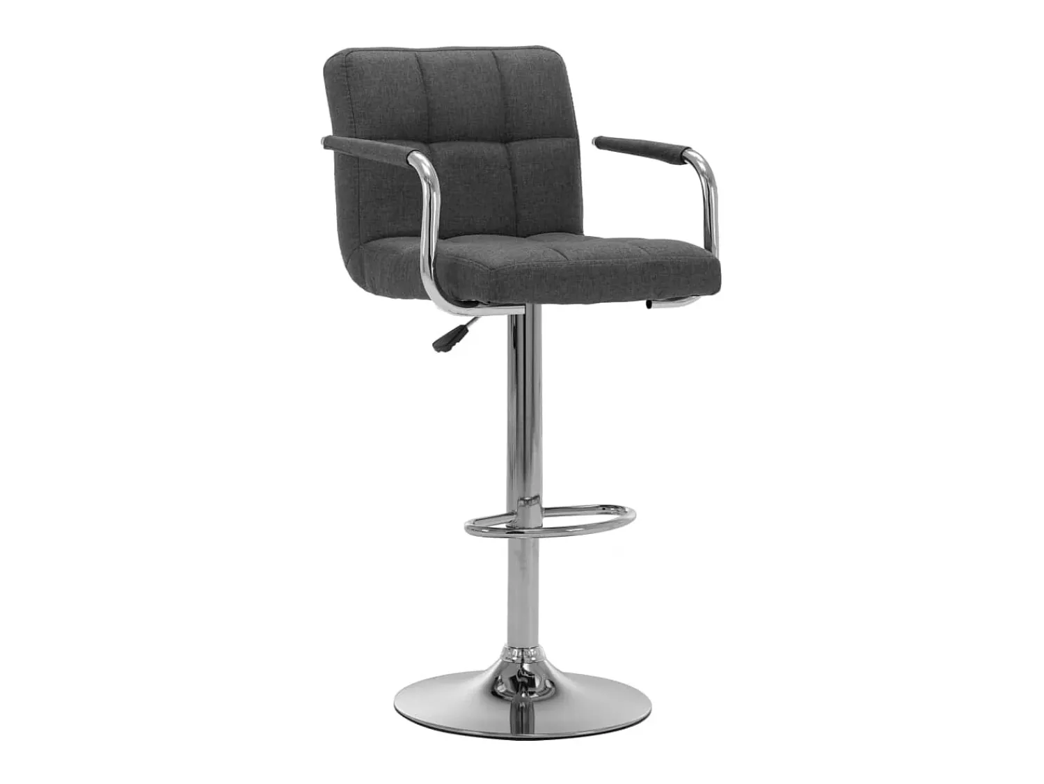 Banco* Cadeiras de bar 2 pcs tecido -escuro PT286990 Cinzento