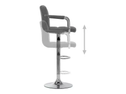 vidaxl Cadeiras de bar 2 pcs tecido -claro^ Banco