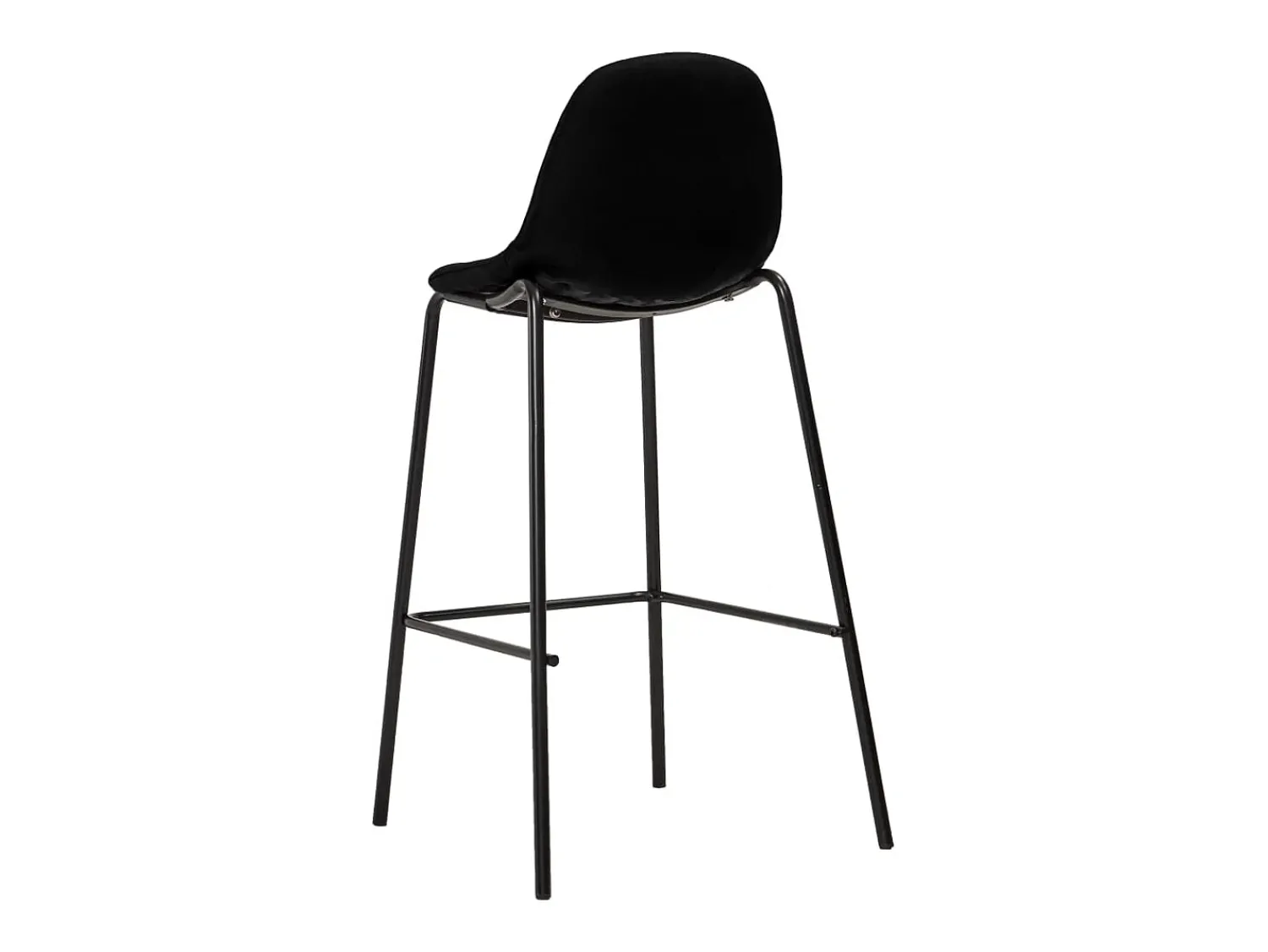 Outlet Cadeiras de bar 2 pcs tecido PT504699 Preto
