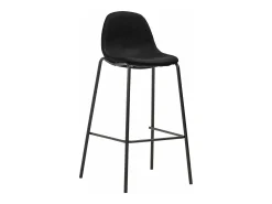 Outlet Cadeiras de bar 2 pcs tecido PT504699 Preto