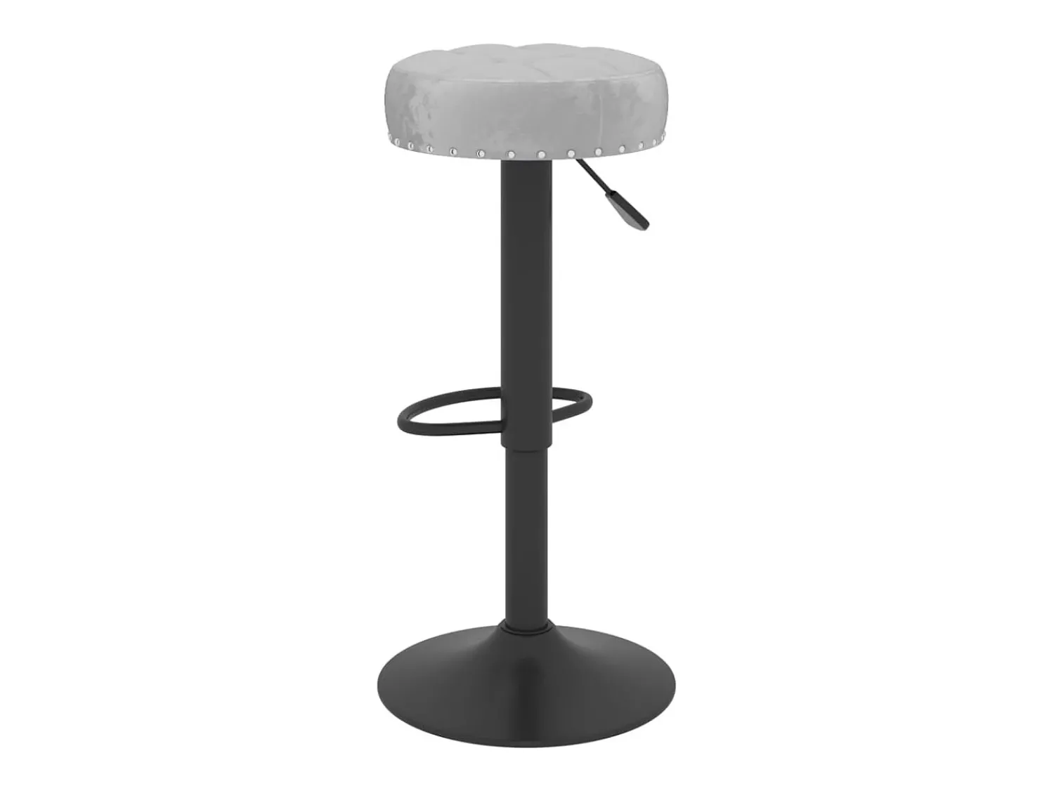 Banco*vidaxl Cadeiras de bar 2 pcs veludo Cinzento
