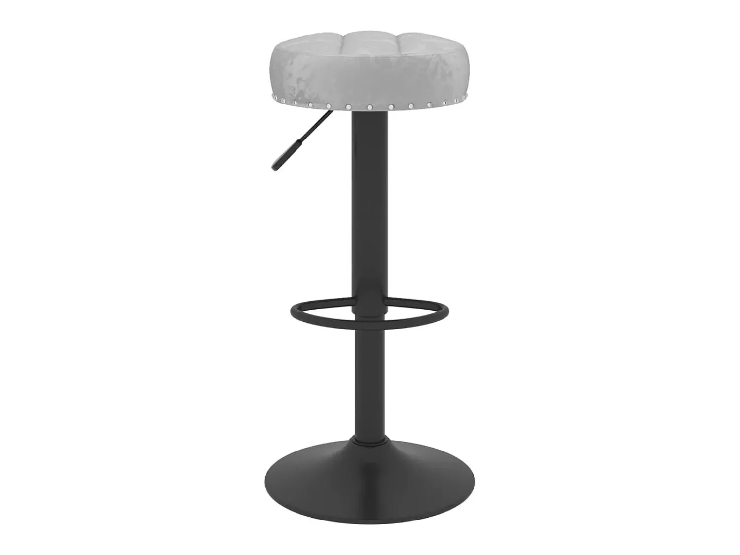 Banco*vidaxl Cadeiras de bar 2 pcs veludo Cinzento