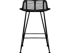New Cadeiras de bar 2 pcs vime PT695499 Preto