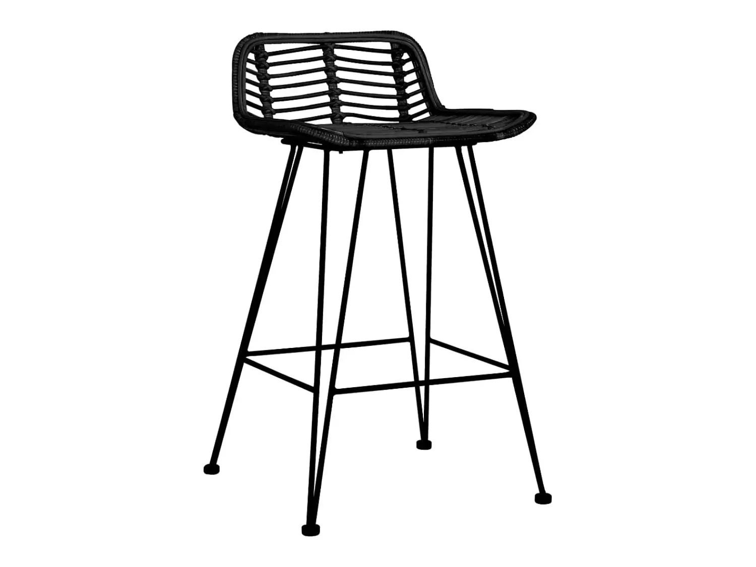 vidaxl Cadeiras de bar 2 pcs vime^ Banco