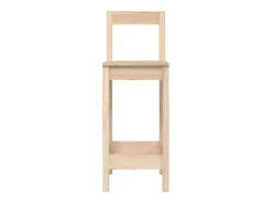 vidaxl Cadeiras de bar 2 pcs 40x41,5x112 cm pinho maciço^ Banco